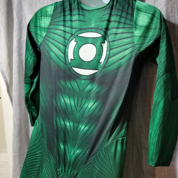 🎃GREEN LANTERN 2012 LICENSED HAL JORDAN like new CHILD COSTUME Medium 8/10 - Picture 8 of 15